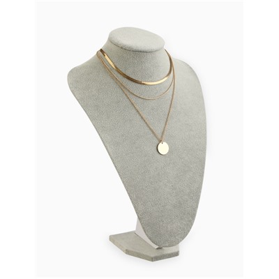 Бюст для украшений QF, 23×17×35 см, h=35 см, серый