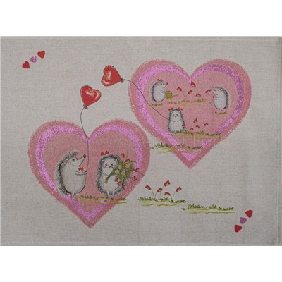 22С145-ШР+К/п.р/фкор Комплект полотенец из 3 шт. 45*60 "Ёжики-3" рис. 396