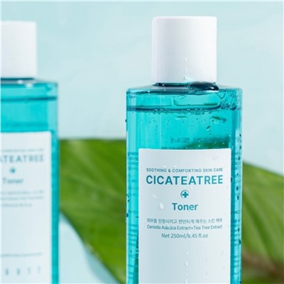 Jigott Тонер для лица с экстрактами центеллы азиатской и чайного дерева / Cicateatree Toner, 250 мл