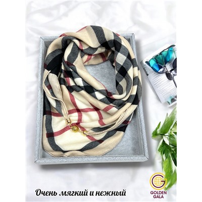 Платок на шею с украшением Артикул 2455/13