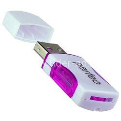 Картридер Perfeo (PF-VI-R024) для Micro SD (фиолетовый)