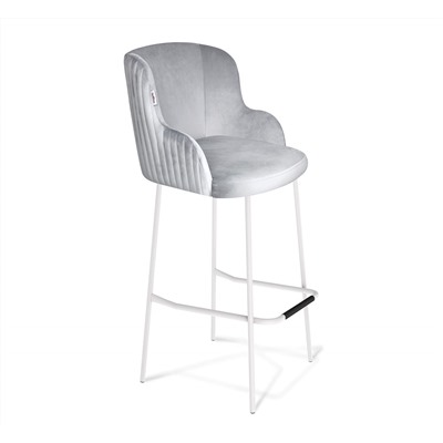 Стул барный SHT-ST39-1/S29
                        серое облако / белый муар