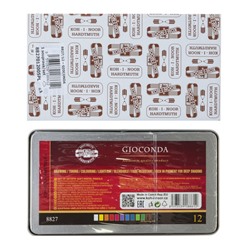 Пастель сухая в карандаше набор 12 цветов, Koh-I-Noor 8827 Soft GIOCONDA