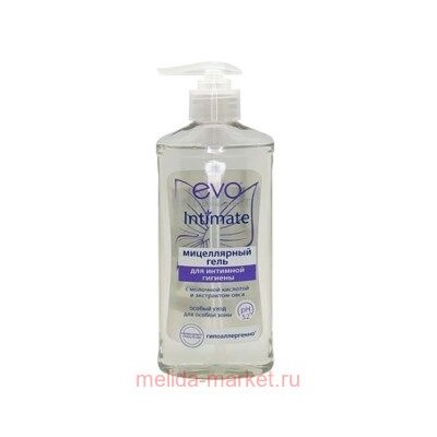 EVO Intimate гель мицелл. для интим.гигиены мол.кисл/экстр.овса 275мл