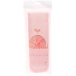 Мочалка для тела жёсткая "Premium - Lavita", цвет светло - розовый, 10*60см (ZIP пакет)