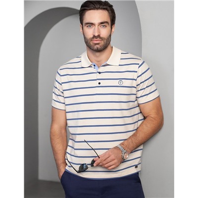 Футболка-Поло из премиального хлопка с эластаном