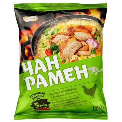 Чан Рамён - Корейская Лапша 120 гр с кур. бульоном 1/20