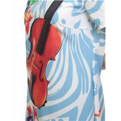 P307 LT. BLUE Платье женское (100% полиэстер)