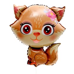 Шар фольгированный 27" «Котёнок с большими глазами»
