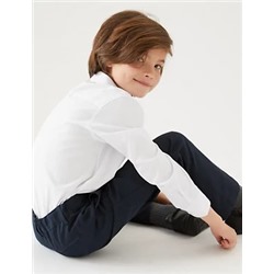2pk Boys' Cotton Regular Fit School Shirts (2-18 Yrs)
