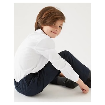 2pk Boys' Cotton Regular Fit School Shirts (2-18 Yrs)