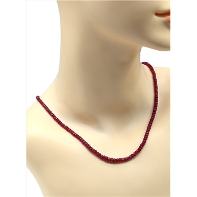 Бусы из Рубина огранка рондель 3-4мм, 49см, 15,8г