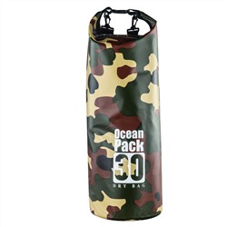 Водонепроницаемый рюкзак Ocean Pack 30 л (камуфляж) - Десятки способов использования водонепроницаемого рюкзака. Кроме основного предназначения, можно использовать как подвесной душ, подушку, непотопляемую емкость, сумку для воды и т.д. №718