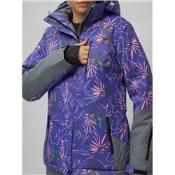 Горнолыжный костюм женский фиолетового цвета 02216F