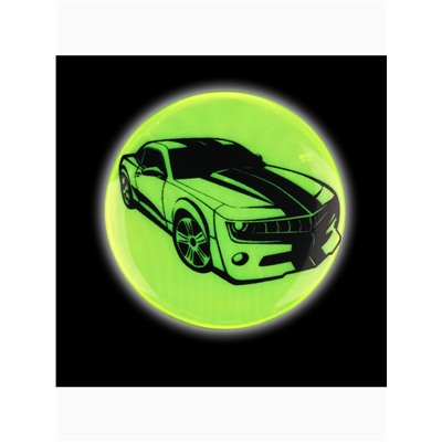 Светоотражающий значок «Авто», d=5.8 см, МИКС