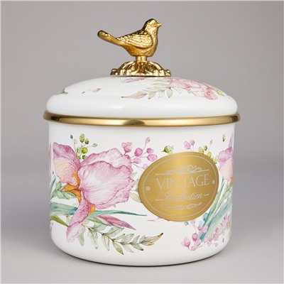 БАНКА ДЛЯ СЫПУЧИХ ПРОДУКТОВ AGNESS, СЕРИЯ IRISES, 12 Х 9СМ / 1,0Л