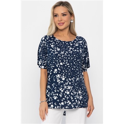 Блуза Маргоша (синяя) Б13814-16М