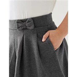 Girls' Cotton Pleated School Skirt (2-14 Yrs)