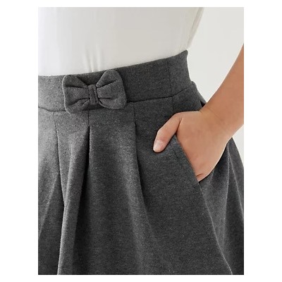 Girls' Cotton Pleated School Skirt (2-14 Yrs)