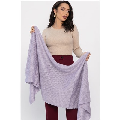Вязаный палантин (пыльно-сиреневый) ВП01-1М
