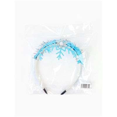 Корона новогодняя «Снежинка», голубая