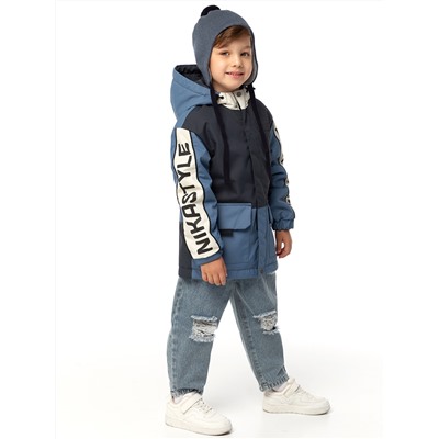 Куртка утеплённая для мальчика NIKASTYLE 4м4325 Графит джинс Nikastyle