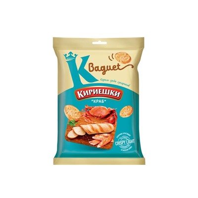 «Кириешки Baguet», сухарики со вкусом краба, 50 г