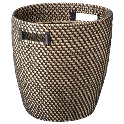 RÅGKORN, Übertopf, drinnen/draußen dunkelgrau/beige,, 32 cm