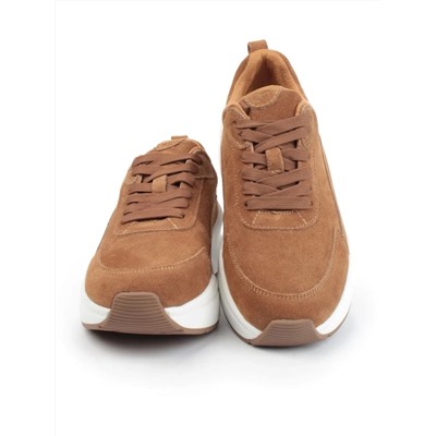 05-A504-3 BROWN Кроссовки женские (натуральная замша)