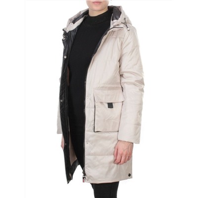 8188 BEIGE Пальто демисезонное женское Cloud Lag Cat (100 гр. синтепон)