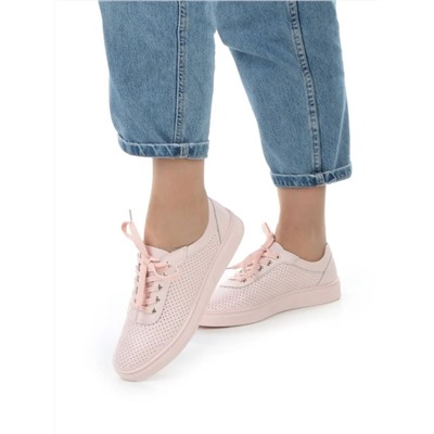 05-PDXL143-3 PINK Кроссовки женские (натуральная кожа)