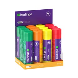 Клей-карандаш Berlingo "Aroma", 25г, ароматизированный (яблочный сок, арбуз, сахарное печенье, ананас), ПВП
