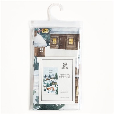 Полотенце Этель Forest animals 40×73 см, 100% хлопок, саржа 190 г/м²