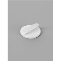 Клейкая лента двухсторонняя "Круглый белый" диаметр 0,8 см на листе 374 шт 25х19,5 см