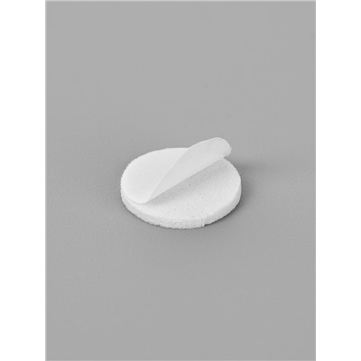 Клейкая лента двухсторонняя "Круглый белый" диаметр 0,8 см на листе 374 шт 25х19,5 см