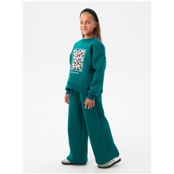 Костюм "Пятнышки" детский девочка изумруд