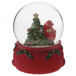 Фигурка декор в стекл шаре "Дед Мороз", D 6 см, L7 W7 H8 см