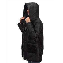 2348 BLACK Куртка демисезонная женская (тинсулейт)