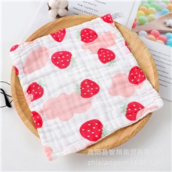 Scarf, children's towel for baby, cotton gauze eating bib, handkerchief