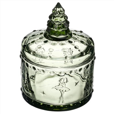 ЕМКОСТЬ ДЛЯ ХРАНЕНИЯ "ЩЕЛКУНЧИК" GREEN, 9*9*12,5 СМ