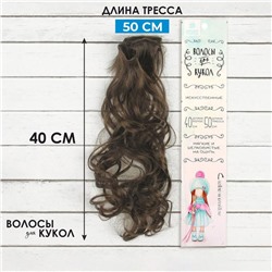 Волосы - тресс для кукол «Кудри» длина волос: 40 см, ширина: 50 см, №8