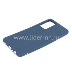 Задняя панель для Samsung Galaxy  A52 Силикон матовый (синяя)