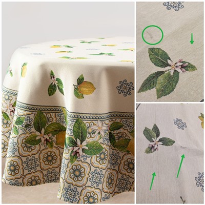 Outlet Изразцы лимоны Скатерть круг д165 см 2310072