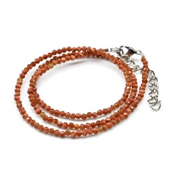 Чокер из авантюрина шарик гр.2мм, 40см