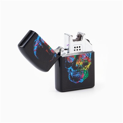 Зажигалка электронная «Череп», дуговая, от USB