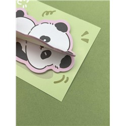 Блок стикер для записей "Panda dreaming", green