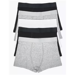 5 Pack Cotton Trunks (2-16 Yrs)