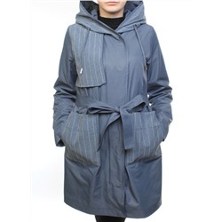 9016 GRAY/BLUE Ветровка женская (60% полиэстер, 40% хлопок)