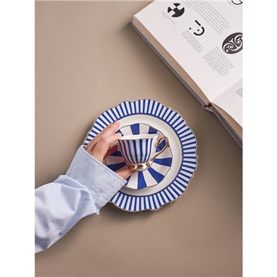 Набор кофейных пар в полоску Vintage Charm, 90 мл, 2 шт.