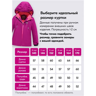 Горнолыжный костюм зимний для девочки малинового цвета 9420M